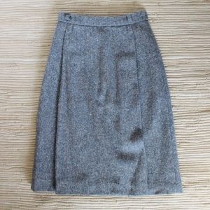 Vintage High Waisted Wool Skirt